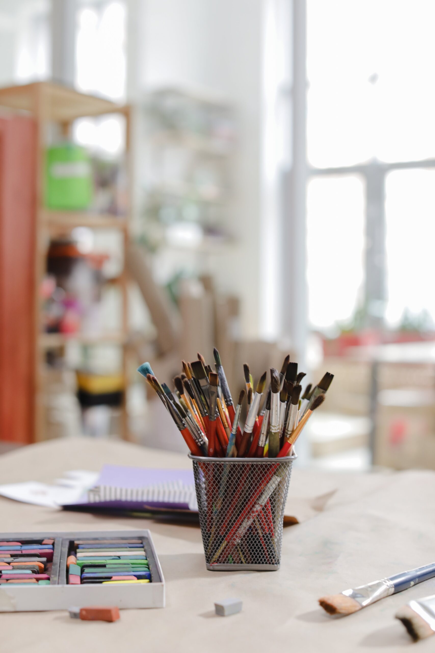 pexels-photo-8540279 Pencils in Black Metal Pen Holder